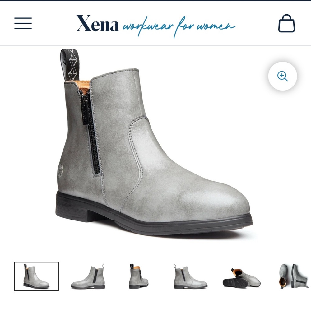 Gray Xena steel toe Workwear Boots